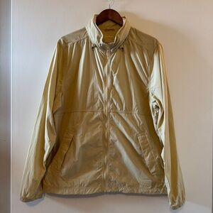 L.L. Bean Men’s Light & Airy Windbreaker Jacket Size Large Tan Coastal Gorpcore